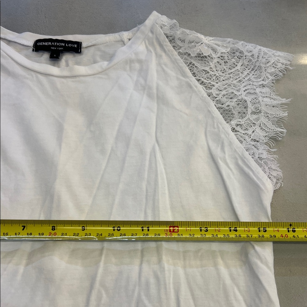 Generation Love White Lace Sleeve Blouse - Picture 4 of 5